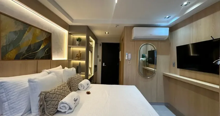 Flat mobiliado na beira-mar do bessa | posição sul, próximo ao mag shopping!