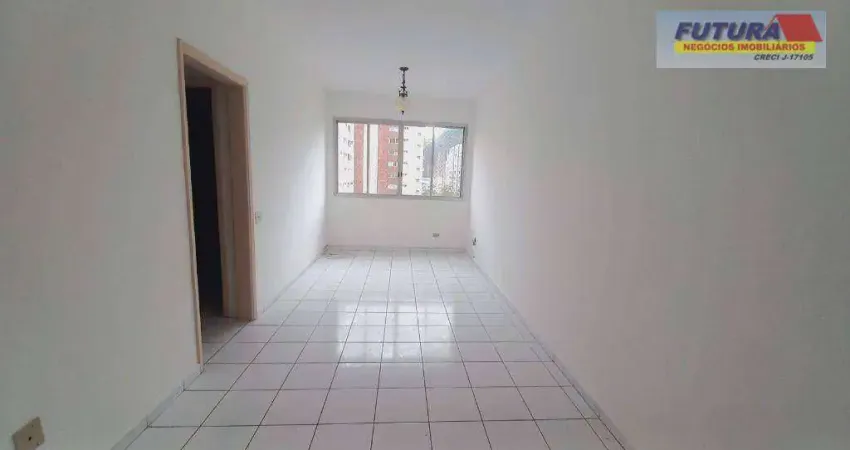 Apartamento com 1 dormitório para alugar, 52 m² por r$ 2.400,00/mês - itararé - são vicente/sp