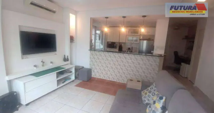 Apartamento com 1 dormitório à venda, 57 m² por r$ 295.000,00 - boa vista - são vicente/sp