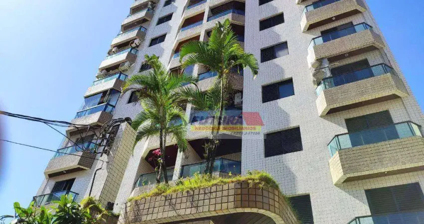 Apartamento com 2 dormitórios para alugar, 80 m² por R$ 2.700,00/mês - Vila Guilhermina - Praia Grande/SP