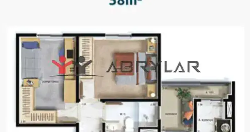 Apartamento à venda em Jundiaí, Jardim do Lago, com 2 quartos, com 58 m², Altos da Avenida