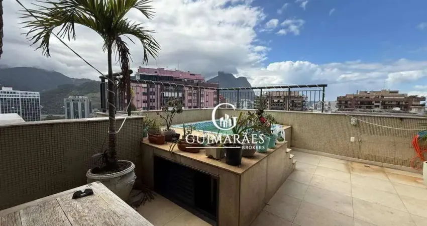 Cobertura com 3 dormitórios à venda - vista mar - barra da tijuca - rio de janeiro/rj