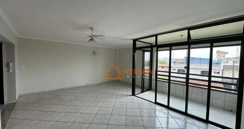 Apartamento amplo a 350m da praia – 3 dormitórios, 2 vagas e lazer completo