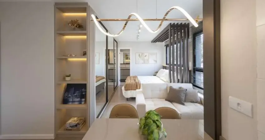 Apartamento studio garden à venda no alto da rua xv | pronto para morar