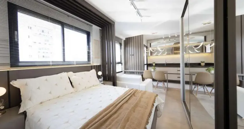 Apartamento studio garden mobiliado à venda no alto da xv | pronto para morar