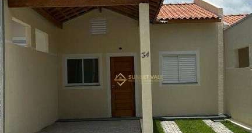 Casa nova , com 2 dormitórios à venda, 63 m² por R$ 312.000 - Jardim Nova Esperança - Jacareí/SP