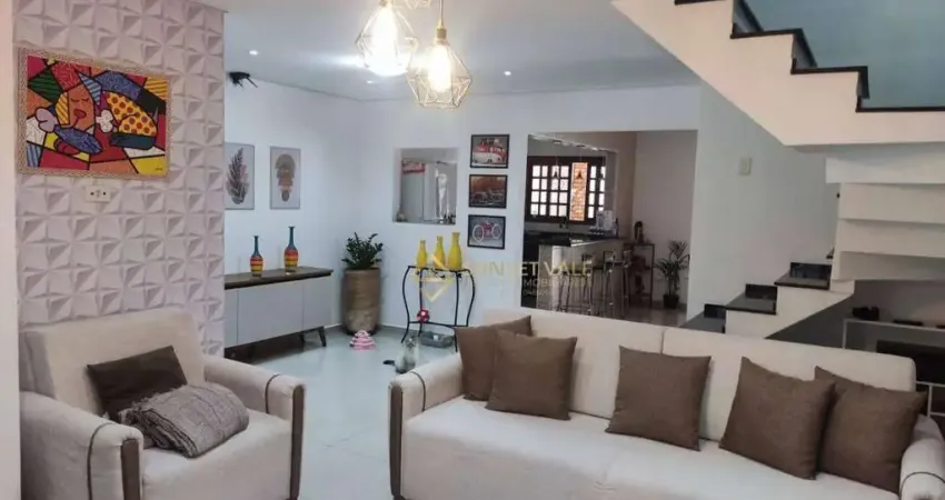 Sobrado Villa Branca com 3 dormitórios à venda, 168 m² por R$ 955.000 - Villa Branca - Jacareí/SP