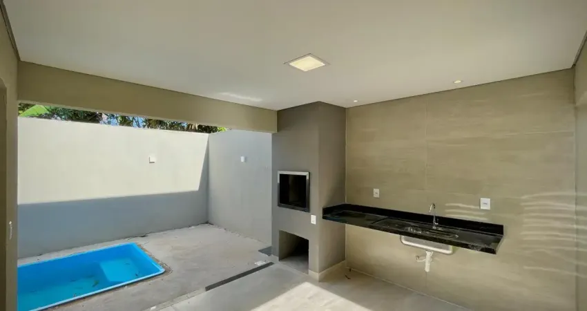 Casa nova bairro coophema, proximo hotel fazenda mt com piscina, espaço gourmet...