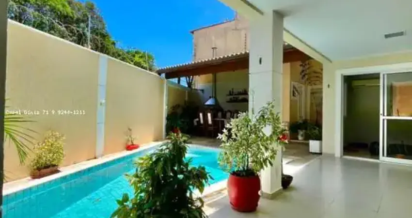 Casa em condomínio para venda em salvador, piatã, 4 dormitórios, 4 suítes, 5 banheiros, 3 vagas