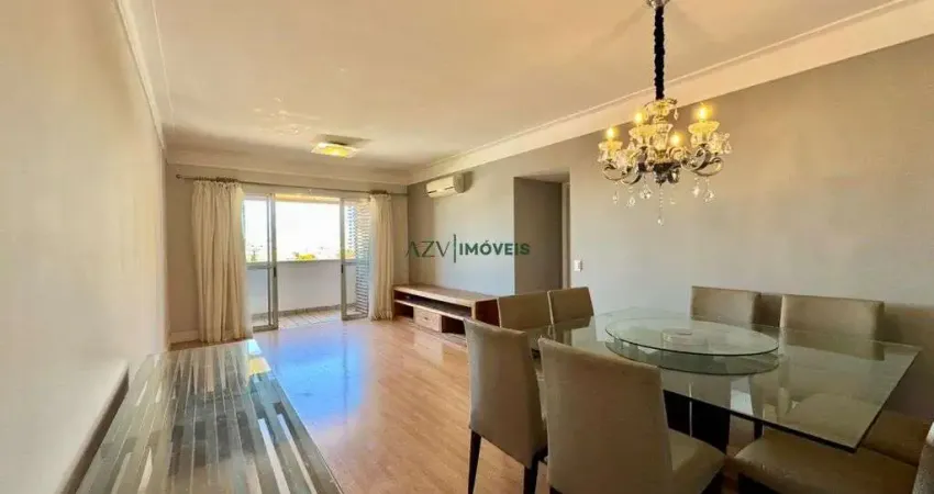 Apartamento semi mobiliado para locação no ed. palazzo san marino, jd. aquarius