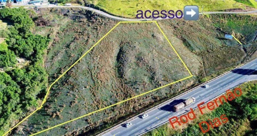 Terreno à venda, 11889 m² por r$ 3.566.715,00 - dos pessegueiros - extrema/mg