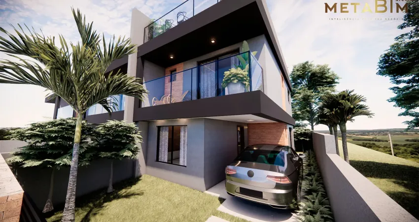 Horizonte triplex capri sobrado em 3 pavimentos com piscina!