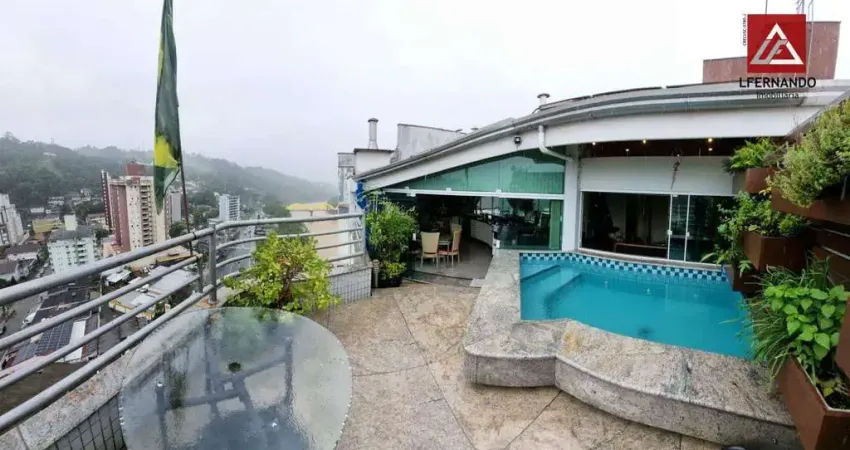 Cobertura com 3 dormitórios, sendo 1 suíte à venda, 188 m² por R$ 1.790.000 - Ponta Aguda - Blumenau/SC