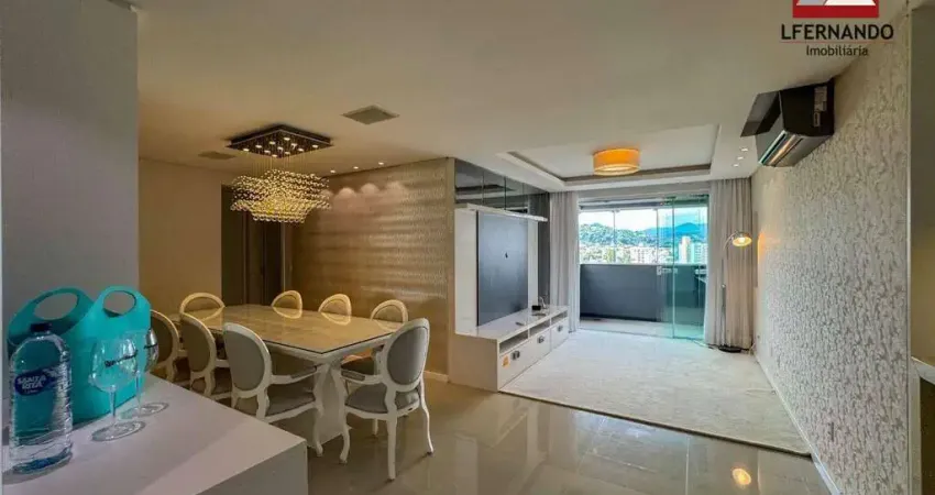 Apartamento mobiliado com 2 suítes à venda, 101 m² por r$ 1.190.000 - vila formosa - blumenau/sc