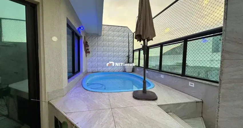 Cobertura à venda, 3 quartos, 2 suítes, 2 vagas, charitas - niterói/rj