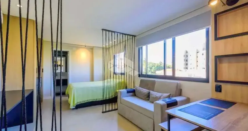 Lindo studio decorado e pronto para morar com vaga de garagem