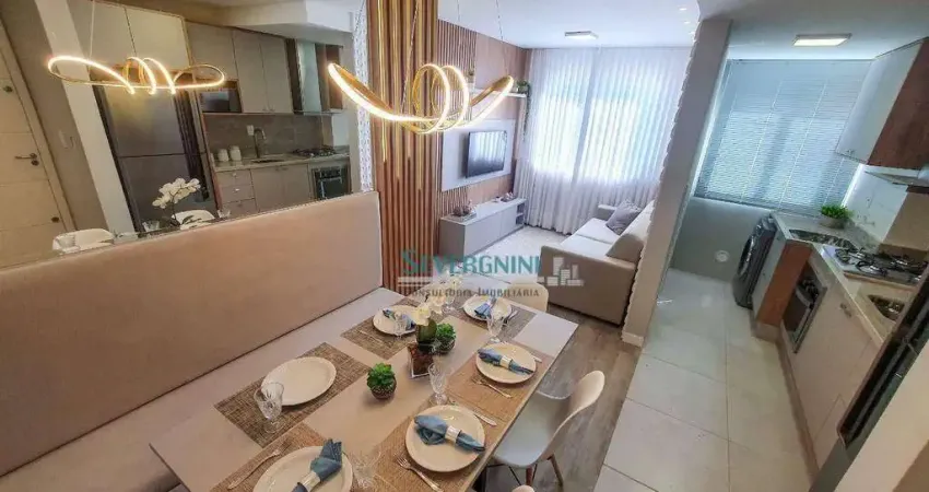 Apartamento com 2 dormitórios à venda, 46 m² por r$ 262.000,00 - passos dos ferreiros - gravataí/rs