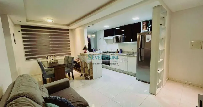 Apartamento mobiliado com 2 dormitórios à venda, 50 m² por r$ 201.900 - barnabé - gravataí/rs