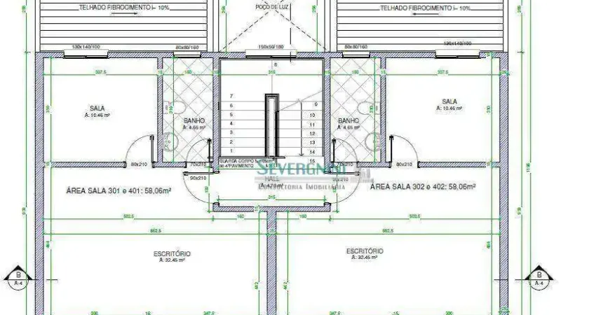 Sala à venda, 58 m² por r$ 290.000,00 - centro - cachoeirinha/rs