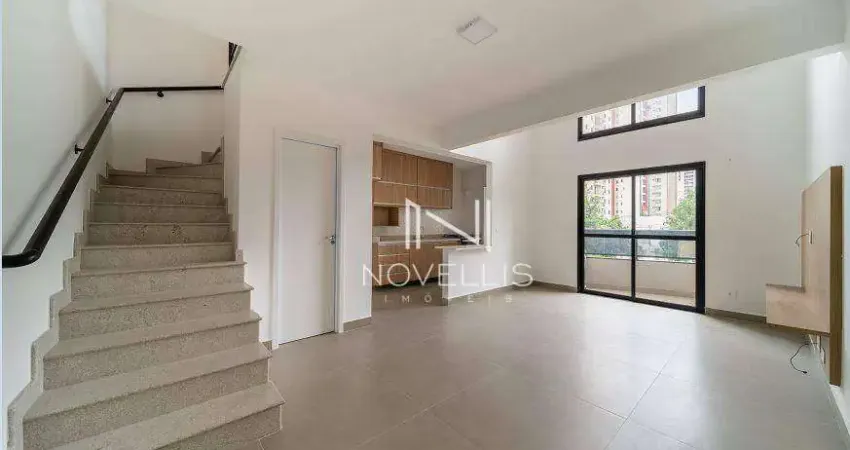 Apartamento com 1 dormitório para alugar, 78 m² por r$ 5.529,00/mês - jardim aquarius - são josé dos campos/sp