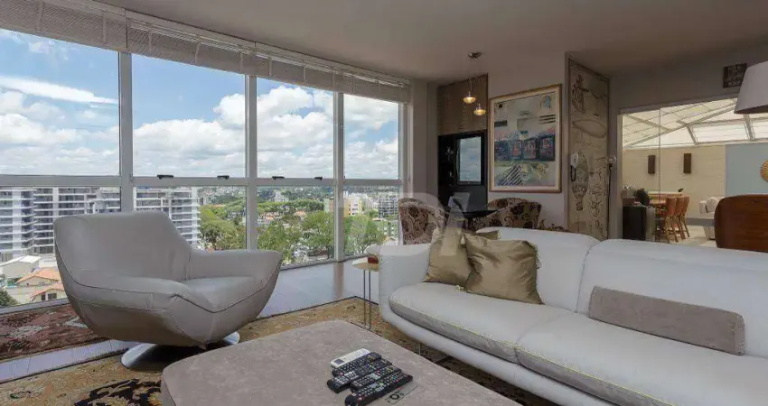 Cobertura com 3 dormitórios à venda, 225 m² por r$ 2.499.000,00 - água verde - curitiba/pr