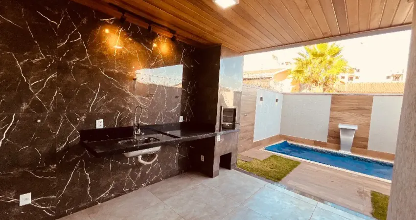 Sobrado de três suítes com piscina aquecida, varanda gourmet ao lado do plaza d’oro shopping