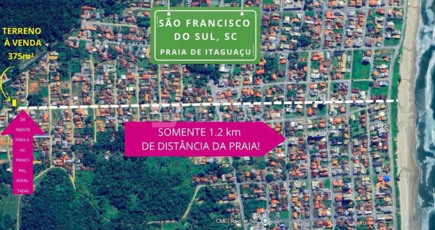 Lote / Terreno - 375m² - Itaguaçu - São Francisco do Sul, SC