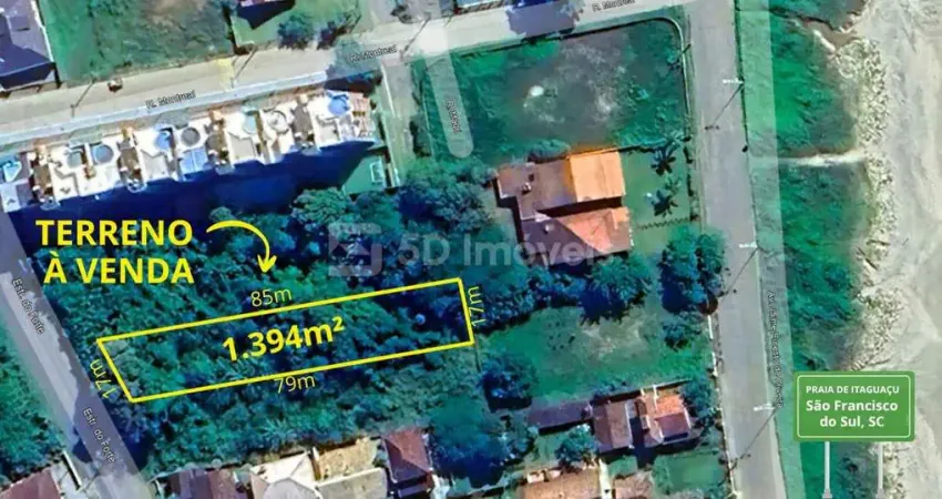 Lote / Terreno 1394m² - Itaguaçu -  São Francisco do Sul, SC