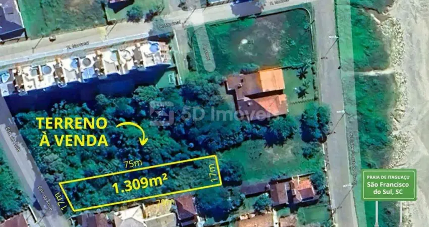 Lote / Terreno 1309m² - Itaguaçu -  São Francisco do Sul, SC
