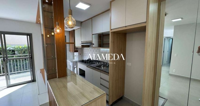 Apartamento com 2 Quartos sendo 1 Suíte Completo em Planejados para alugar, 64 m² por R$ 2.500/mês - Edifício Carpe Diem Downtown - Londrina/PR