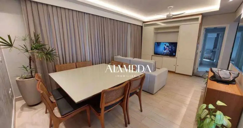 Apartamento com 2 quartos e 1 escritório para alugar, 98 m² por r$ 2.900/mês - jardim higienópolis - londrina/pr