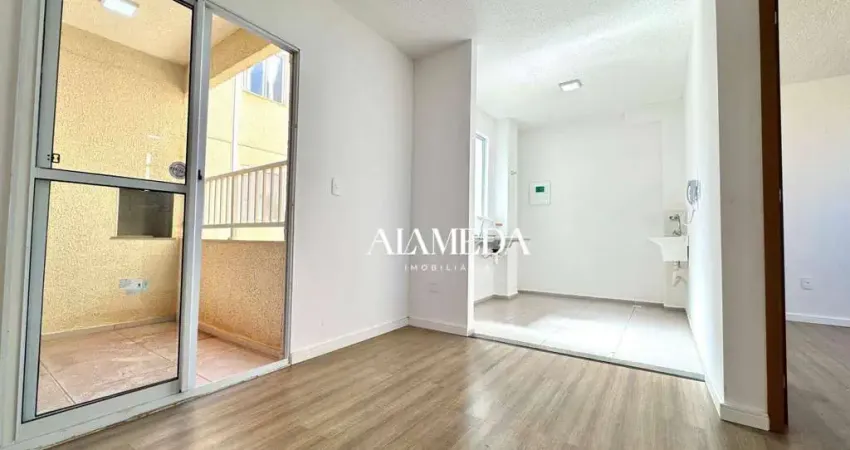 Apartamento com sacada e 2 quartos para alugar, 47 m² por r$ 800/mês - aquaville - londrina/pr