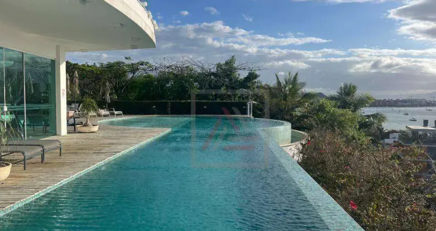 Cobertura com 4 quartos, sendo todos suítes à venda, 311 m² por r$ 7.900.000 - jurerê - florianópolis/sc