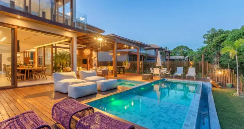 Casa de condomínio para vender com 5 quartos 5 suítes no bairro praia do forte em mata de são joão