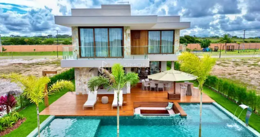 Casa em condomínio fechado com 6 quartos à venda na Rodovia BA-099, 01, Guarajuba, Camaçari