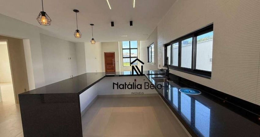 Casa linear com piscina e área de lazer no Viverde 2