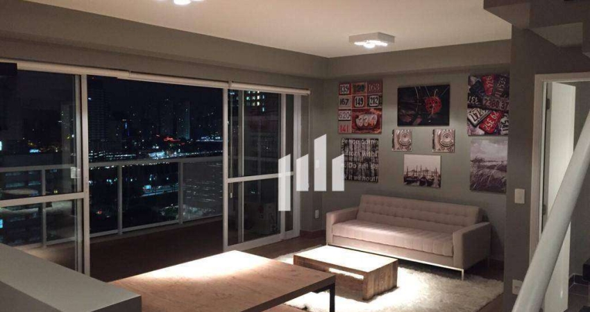Apartamento Duplex com 1 dormitório, 89 m² - venda por R$ 1.780.000,00 ou aluguel por R$ 8.770,00/mês - Brooklin - São Paulo/SP