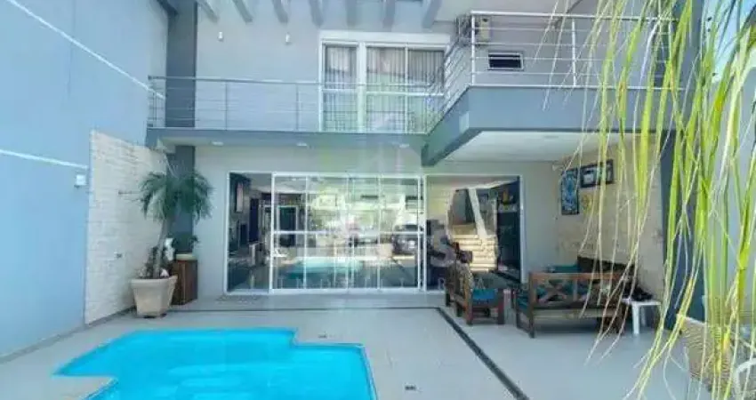 Sobrado no tropical alto padrão semi mobiliado com piscina aquecida