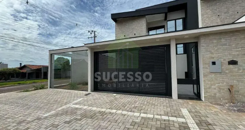 Sobrado com 03 suítes e 03 vagas, localizado no bairro universitário!