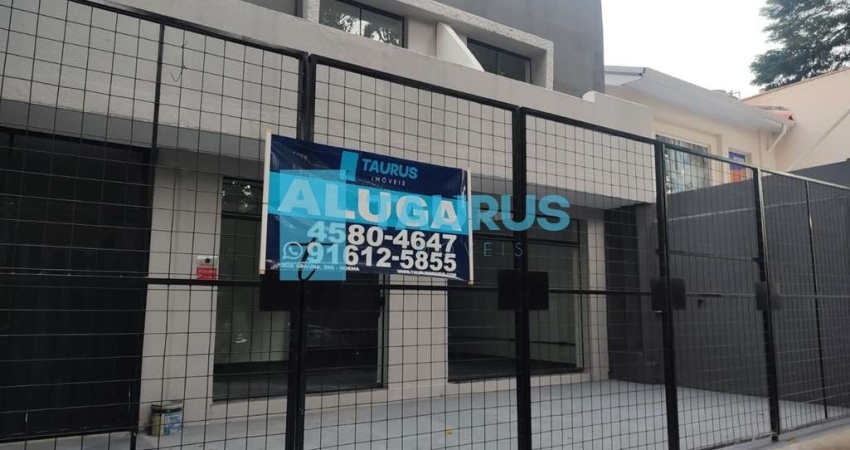 Loja Comercial para Locação, 2 Salas, 2 Banheiros, 2 Vagas de Garagem, 110m² de Área, em Indianópolis, São Paulo-SP.