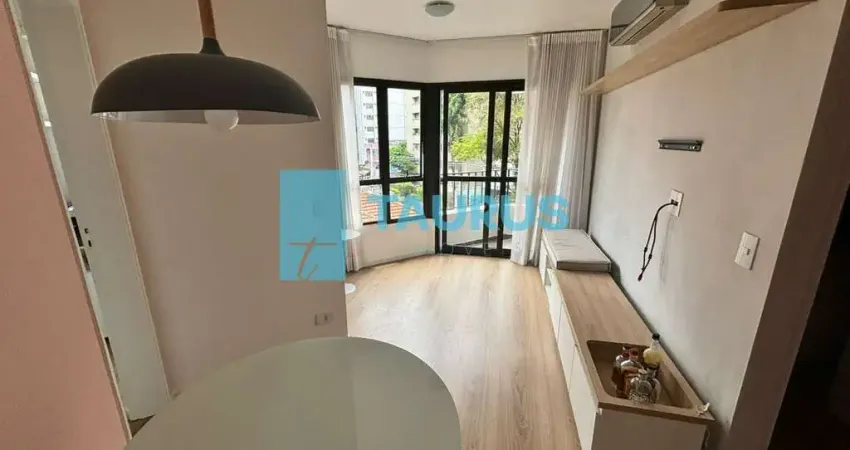 Apartamento para venda ou locação, mobiliado, 1 quarto, 37m², Vila Nova Conceição.