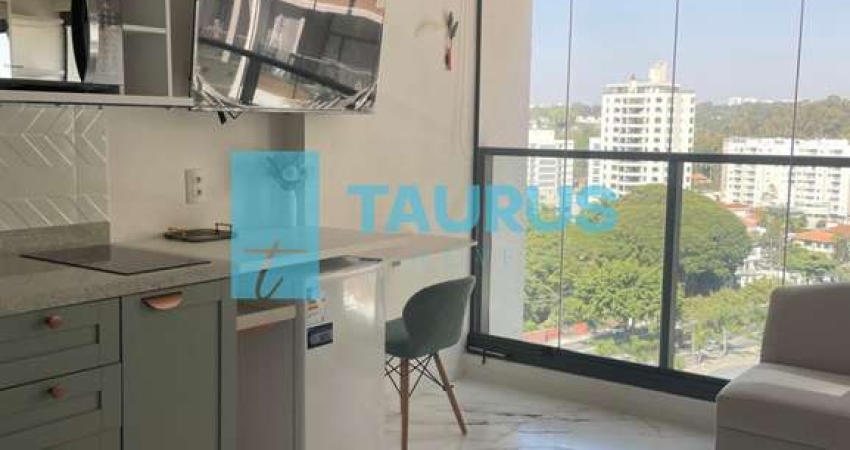Apartamento para locação, 1 quarto, mobiliado, 25m², em Brooklin, São Paulo.