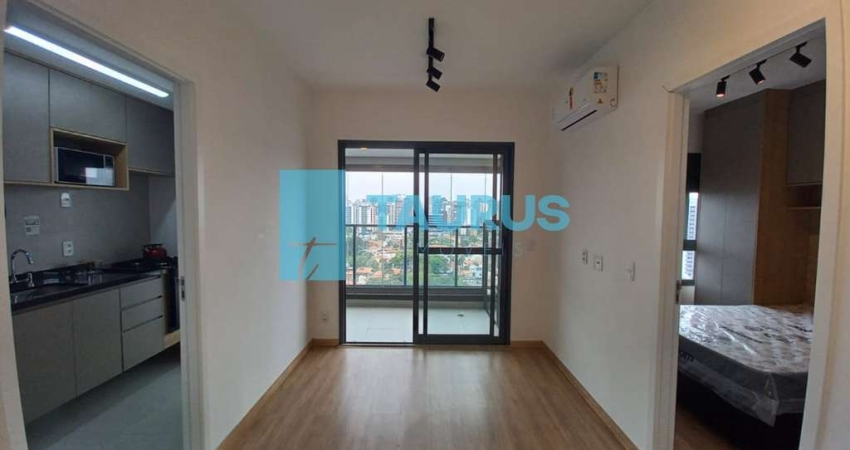 Apartamento à venda, mobiliado, 1 dormitório, 1 vaga, 38m², Brooklin