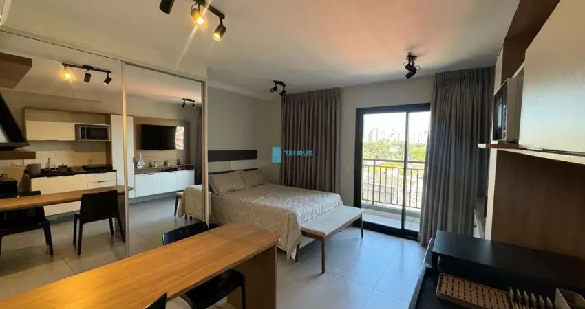 Studio para locação, 1 dormitório, mobiliado, 32m², Moema.