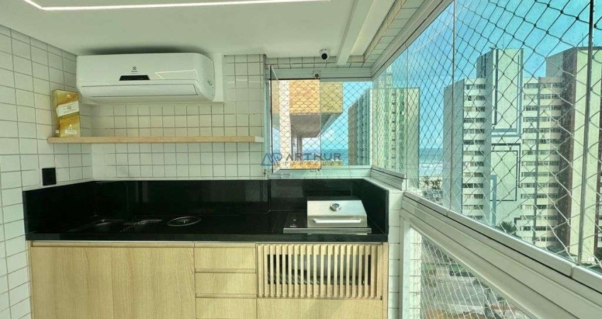 Apartamento 02 dormitórios - Mobiliado - Vista Mar - Bairro: Tupi