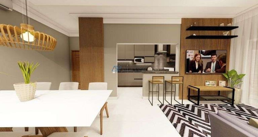 Apartamento em Praia Grande, Guilhermina com 2 quartos, 1 suíte, 81m²