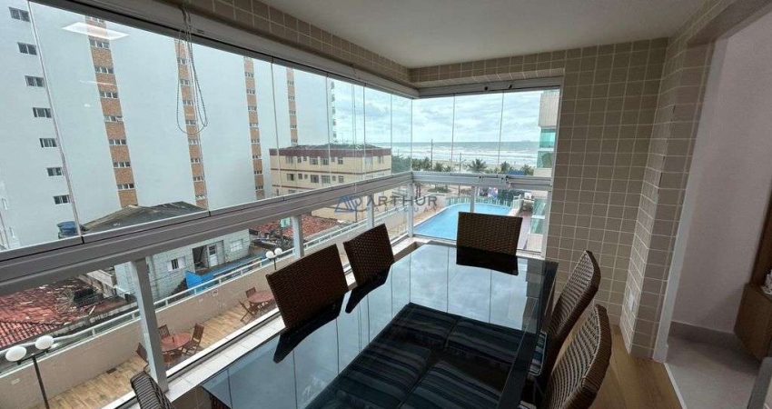 Apartamento 02 dormitórios - Mobiliado - Vista Mar - Bairro: Mirim