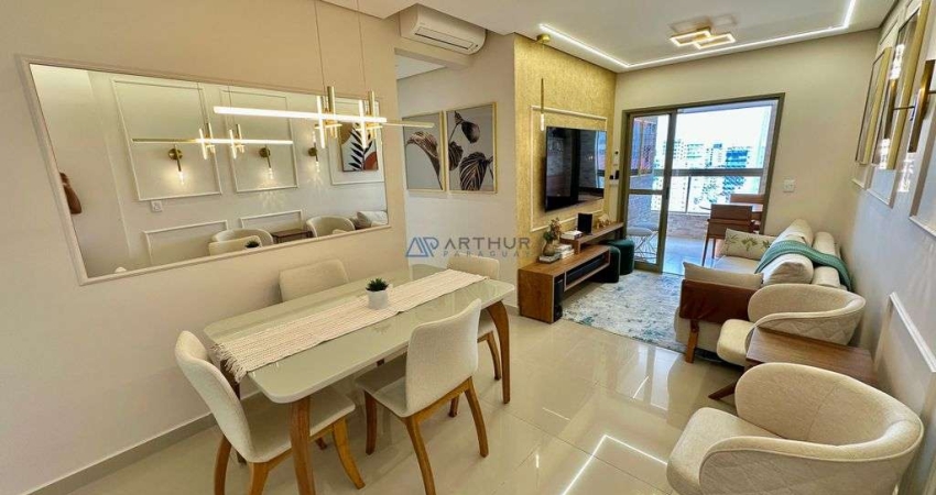 Apartamento à Venda em Praia Grande no Boqueirão, 2 quartos, 1 vaga e 77m²