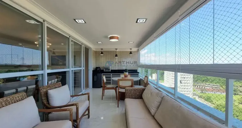 Apartamento em Praia Grande, Canto do forte com 3 suítes, 3 vagas, 153m²