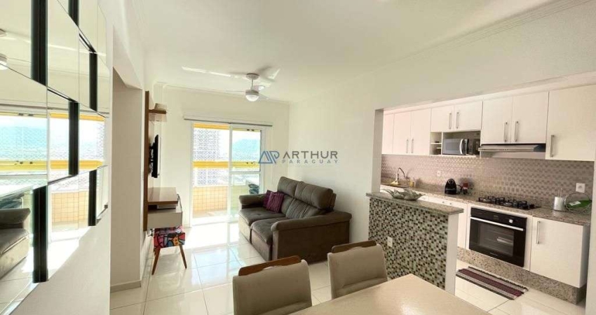 Apartamento à venda em Praia Grande frente mar com 1 dormitório e 1 vaga